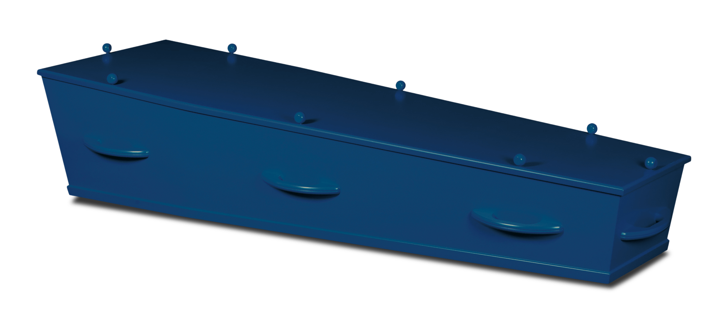 6ep blauw luxe uitvaartkist